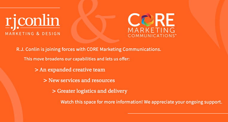 R.J. Conlin is joining forces with CORE Marketing Communications